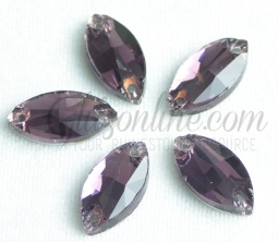 313 Glitzstone Amethyst Navette Sew On Rhinestones